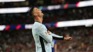 Cristiano Ronaldo traf bei Portugals Sieg gegen Kroatien. (Bild: AP ( via APA) Austria Presse Agentur/ASSOCIATED PRESS)