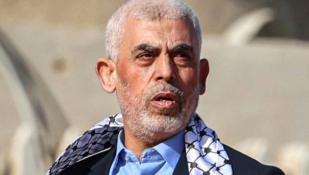 Yahya Sinwar, head of the Palestinian terrorist organization Hamas (Bild: AFP)