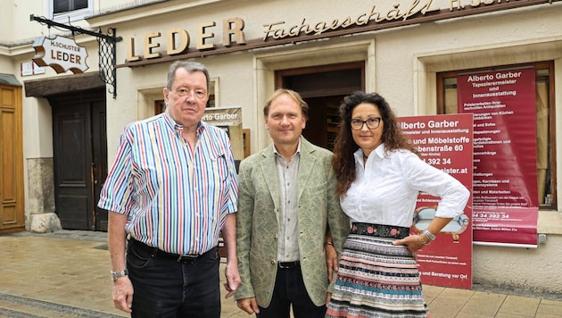 Alberto Garber and Suzana Schiefer (right) take over the company Leder H. Schuster. (Bild: Jauschowetz Christian)