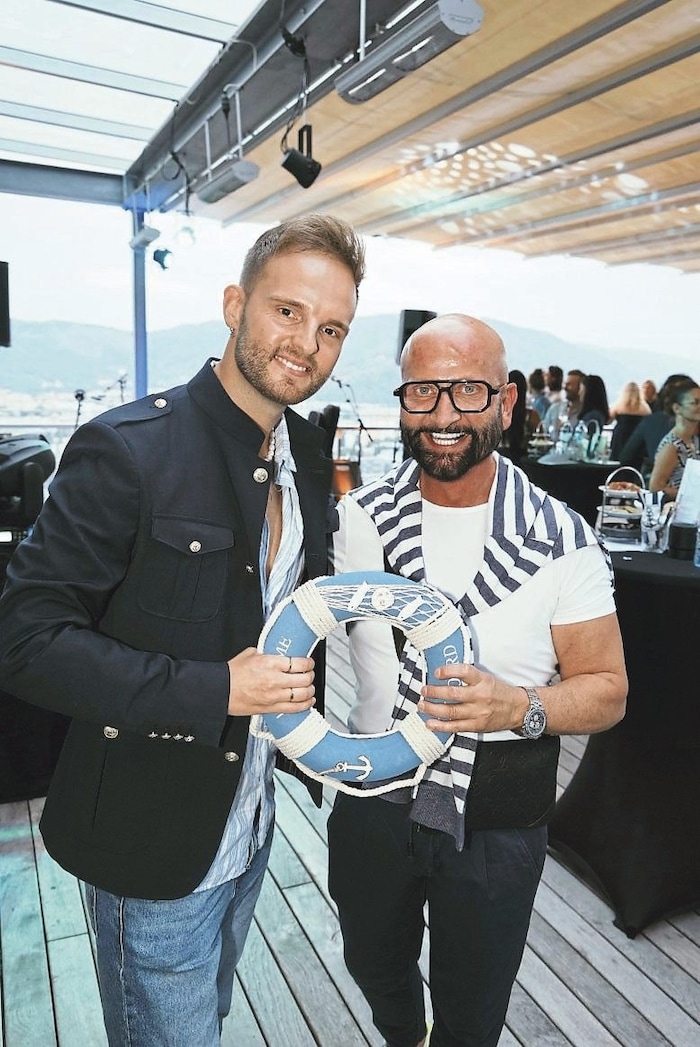 Tanz-Profi Herby Stanonik, mit Grazer Star-Stylisten Dieter Ferschinger.