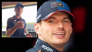 Max Verstappen bewies Talent im Länge-Schätzen. (Bild: AP ( via APA) Austria Presse Agentur/ASSOCIATED PRESS, Instagram/redbullracing)