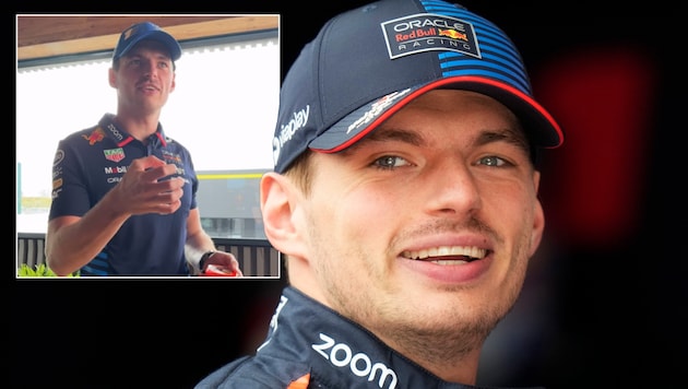 Max Verstappen bewies Talent im Länge-Schätzen. (Bild: AP ( via APA) Austria Presse Agentur/ASSOCIATED PRESS, Instagram/redbullracing)