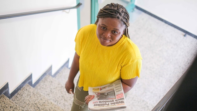 Lenda (40) had to climb ten floors every day. (Bild: Horst Einöder/Flashpictures)