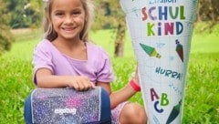 Aliyah aus Braunau hat ihre Schultüte schon bekommen. (Bild: Pressefoto Scharinger © Daniel Scharinger)