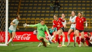 So traf Sarah Gutmann zum 2:0 für Österreich. (Bild: ÖFB/Jasmin Walter)