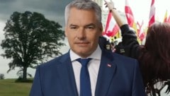 Am 29. September steigt die Nationalratswahl, ab jetzt beginnt der Intensivwahlkampf. Am Freitag hat Bundeskanzler Karl Nehammer ein dramatisches Video auf X gepostet. (Bild: Krone KREATIV)