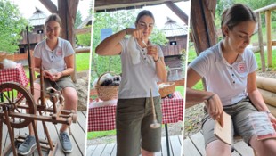 „Vom Schaf zum Pullover ist es ein weiter Weg“, weiß Lisa Jestl, die das Spinnen zum Hobby ...