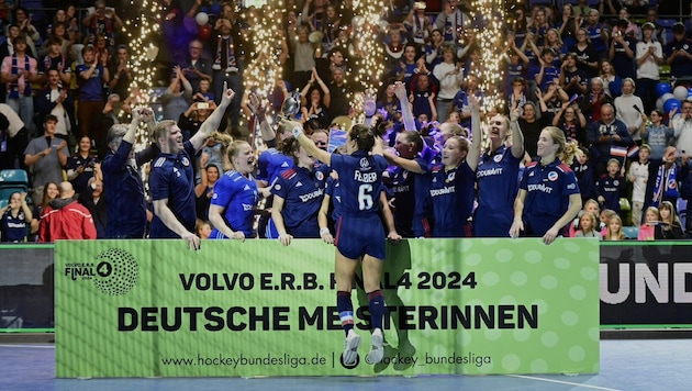 This January, Fiona Felber became German champion as captain with the Mannheim HC. The new indoor season begins in Hamburg on Sunday. (Bild: Dirk Markgraf)