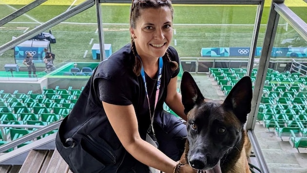 Inspector Rita with service dog "Ikarus" (Bild: zVg)