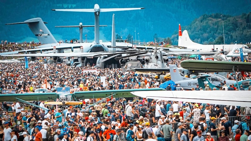 A quarter of a million people were enthusiastic about fighter planes in Zeltweg at the weekend. (Bild: Pail Sepp/Sepp Pail)