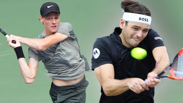 Jannik Sinner crashes into Taylor Fritz in the final of the US Open (Bild: GEPA pictures)