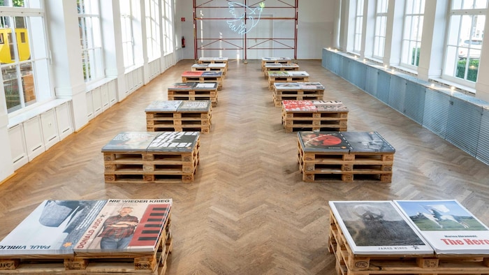 Block in die Ausstellung in der Trinkhalle, Bad Ischl