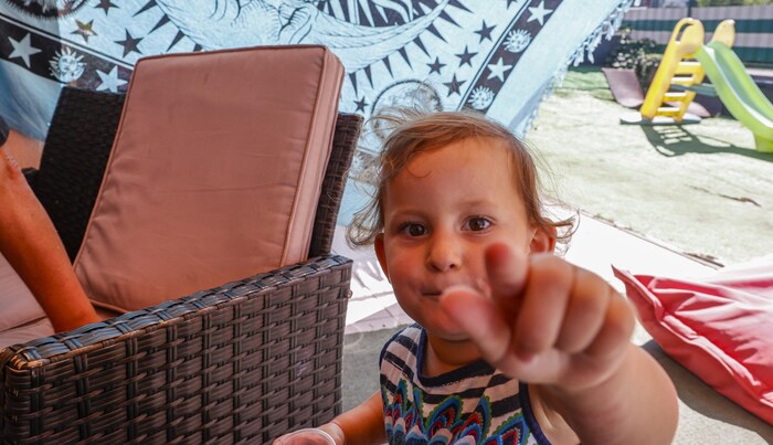Giulia does not tolerate milk, eggs, fish, nuts or cereals.