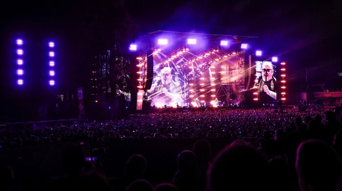The stage was almost 20 meters high