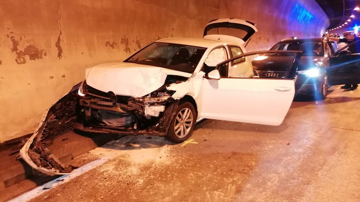 Several cars were involved in the accident.