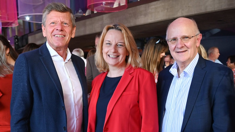 Georg Emprechtinger, Brigitte Hütter und Michael Rockenschaub (r.). (Bild: Wenzel Markus)