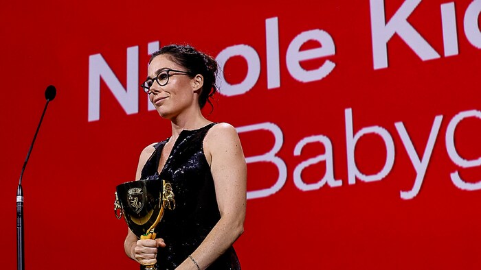 Director Halina Reijn stood in for Nicole Kidman and read out a message.