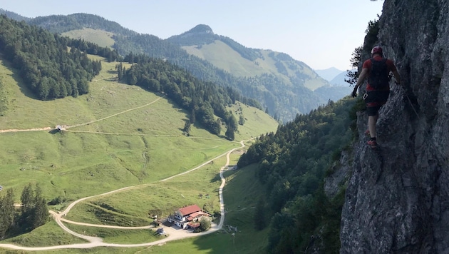 Im Klettersteiggebiet bei der Ottenalm kam es zu dem Unglück. (Bild: ZOOM Tirol)