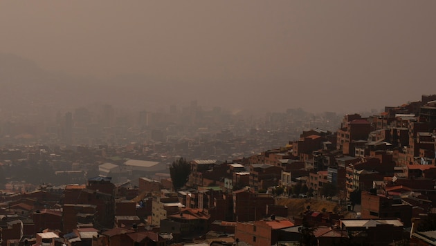 Bolivia has declared a state of emergency due to the massive forest fires. (Bild: APA/AP Photo/Juan Karita)