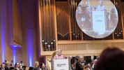 Festrednerin Lisz Hirn im Brucknerhaus