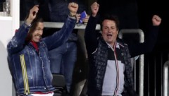 Ein Bild aus glücklichen Tagen: Grödig-Macher Haas jubelt in der Untersberg-Arena