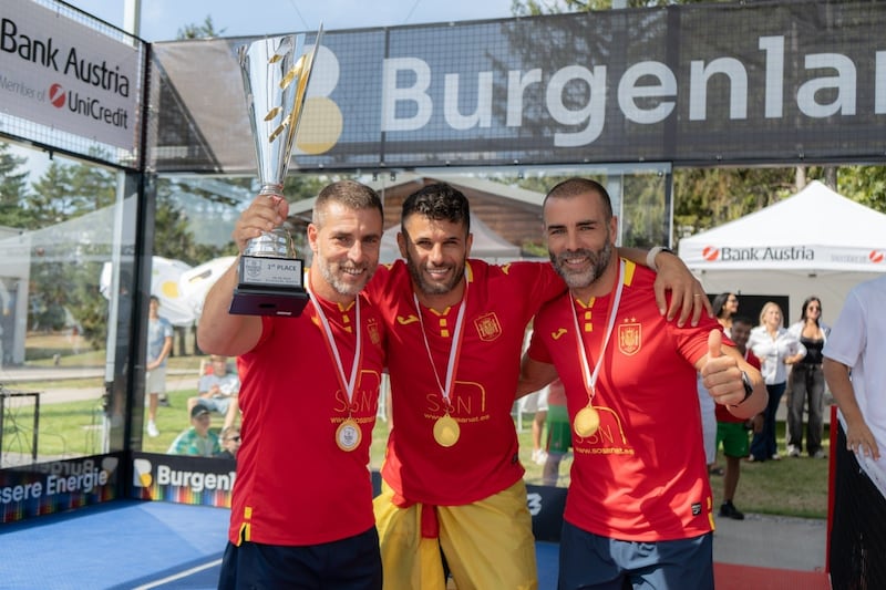 Spaniens Padbol-Team gewann in Eisenstadt. (Bild: Burgenland Energie)