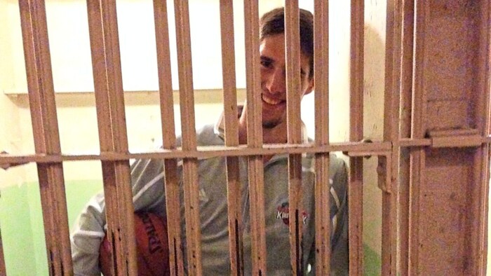 Toni Blazan breathed sifted air in the maximum security prison "The Rock" on Alcatraz in 2013.
