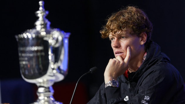 Victorious, but also reflective: US Open champion Jannik Sinner. (Bild: APA/Getty Images)