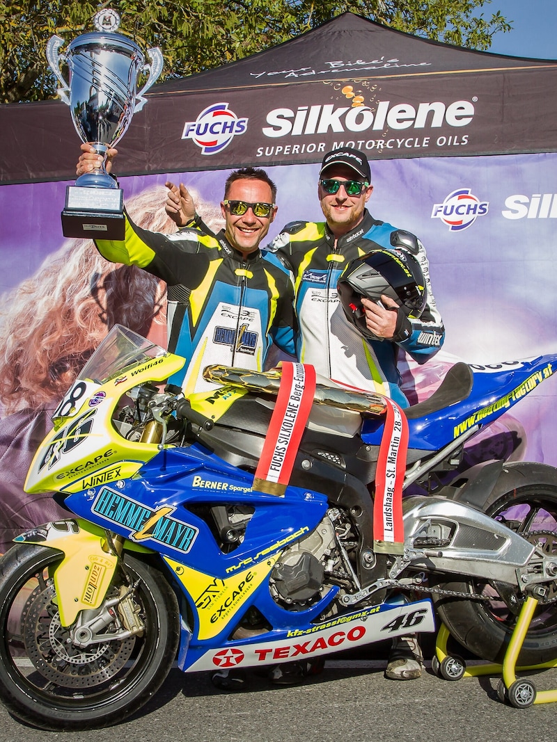 Wolfgang Gammer (left) after his 2018 triumph (Bild: Foto Lui/SPORTMEDIAPICS.COM / MANFRED BINDER)