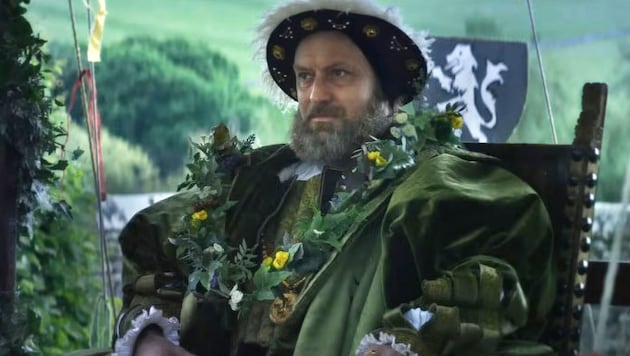 Jude Law is almost unrecognizable as King Henry VIII. (Bild: picturedesk.com/©Roadside Attractions / Everett Collection )