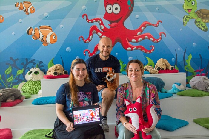 Anna Weinmüller (left) is delighted to have been given the chance to illustrate the story. Beate ...