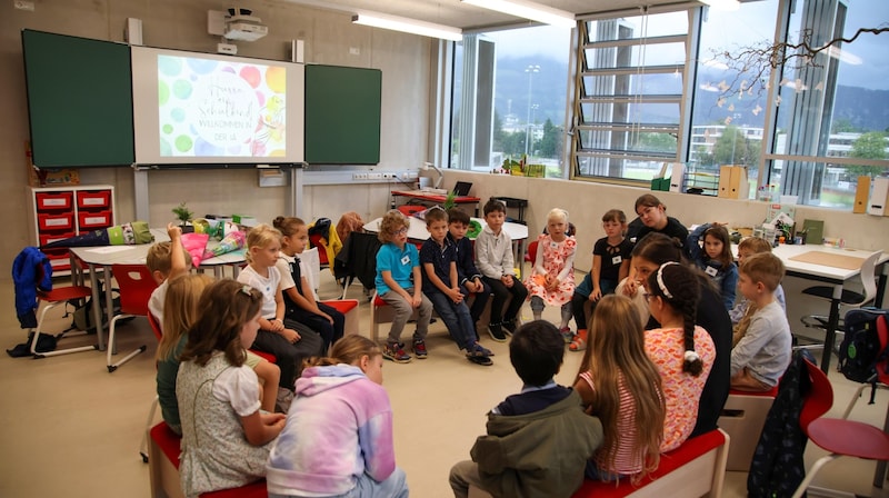 A whole new phase of life begins for the first graders. (Bild: Tröster Andreas)