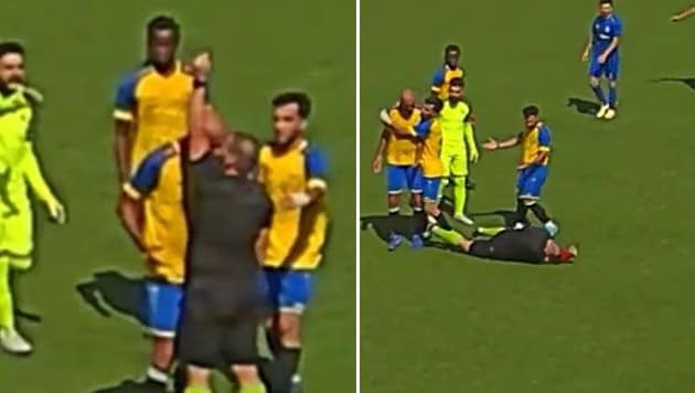 Headbutt scandal in the Vienna Oberliga A. (Bild: fan.at)