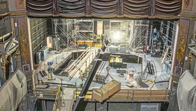 The stage at the Theater an der Wien is (still) not ready (Bild: Theater an der Wien / © Barbara Nidetzky)