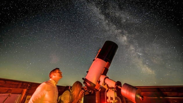 Breathtaking stargazing was on offer at the observatory in the "lightless" Martinsberg. (Bild: Molnar Attila/Attila Molnar)