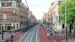 So könnte es bald in der Bahnhofstraße aussehen. Autoverkehr wird reduziert, es soll viel Platz ...