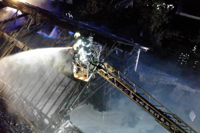 250 firefighters were deployed.
