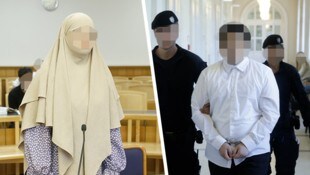 Die 16-Jährige fasst eine bedingte Haftstrafe aus. Gegen den 19-Jährigen wird vertagt. (Bild: Krone KREATIV/Reinhard Holl)