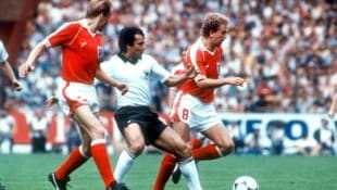 Prohasaka (re.) bei der WM 1982. (Bild: GEPA)