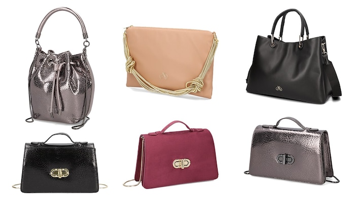 The Silvia Schneider x HUMANIC accessories collection combines style and elegance in classic pieces for fall and winter, such as trapeze-shaped bags, clutches with an elegant, detachable gold chain that can also be worn as a decorative element, silk scarves, gloves and berets.