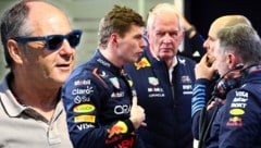 Gerhard Berger (l.) sieht die Unruhe im Team als Grund für Red Bulls Formtief. (Bild: GEPA/GEPA pictures)