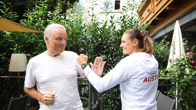 Ein starkes Duo: Alisa Buchinger und Manfred Eppenschwandtner. (Bild: Tröster Andreas/ANDREAS TROESTER)