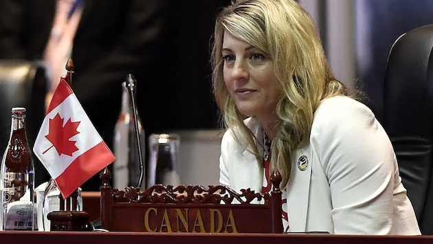 "Our policy is clear: we will ensure that no weapons or weapon parts of any kind are sent to the Gaza Strip. Period," Joly said on Tuesday. (Bild: AFP/Sai Aung Main)