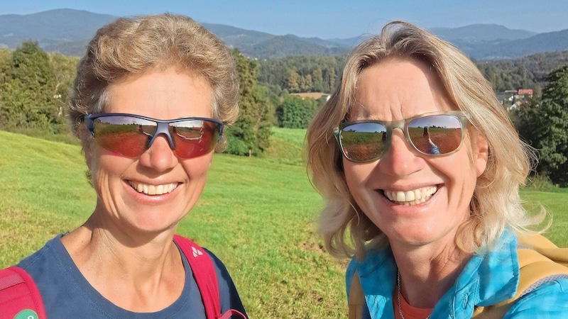 The two "Krone" hiking experts (Bild: Weges)