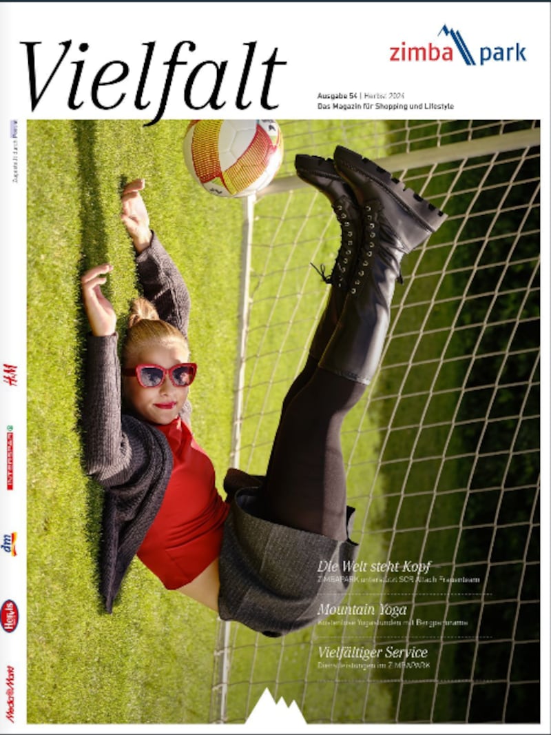 Altach-Lady Isabella Jaron ziert das Cover des neuen „Vielfalt“-Magazins. (Bild: Zimbapark)