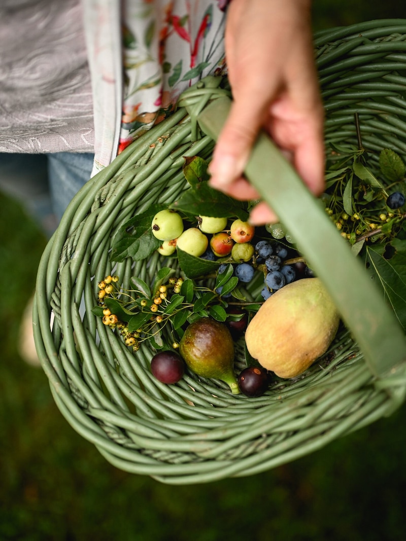 This example shows just how wonderfully you can use wild fruits in your autumn decorations (Bild: Markus Wenzel)