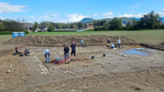 The sanctuary in Emmersdorf was part of a Roman village covering over nine hectares, which is now located under the fields between St. Lambrecht and Emmersdorf. (Bild: zVg)