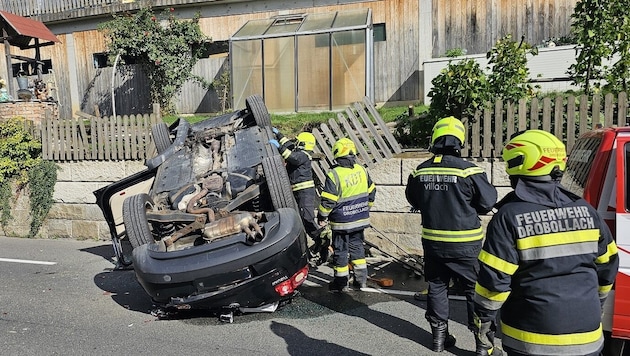 A serious accident occurred in Villach. (Bild: HWF Villach )