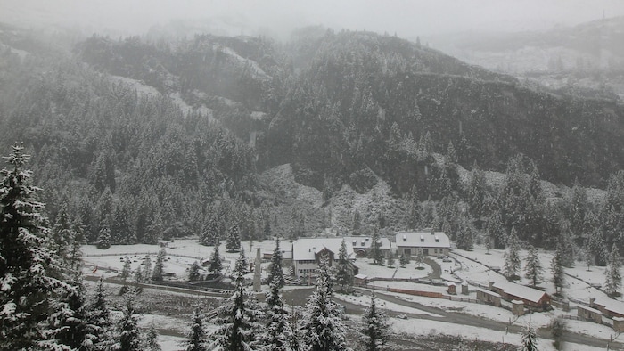 Snowfall in Salzburg