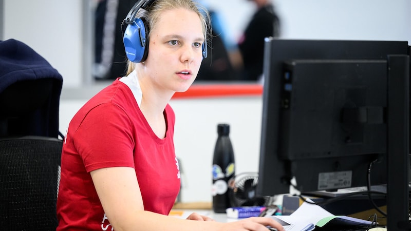 Magdalena Rath from Bad Blumau competes in the "Digital Construction" category (Bild: SkillsAustria/MaxSlovencik/Florian Wieser)